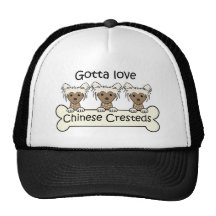 Three Chinese Cresteds Mesh Hat