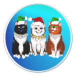 Three Christmas Kitties Sticker