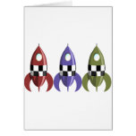 Three Coloured Rockets Cards