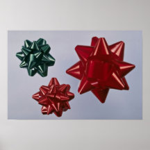Three colourful bows print