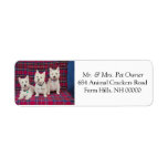 Three Cute Puppies Return Address Mail Stickers Return Address Label