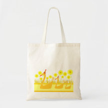 Three cute swans tote bags