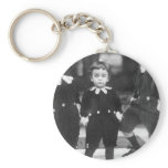 Three Cute Young Boys Vintage Photo keychains