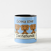 Three Dachshunds Mug