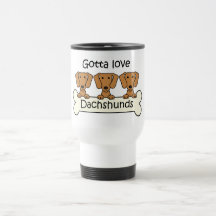 Three Dachshunds Mugs