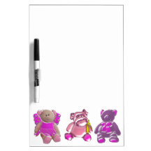 Three-Dimensional Cartoon Annimals Dry Erase Board