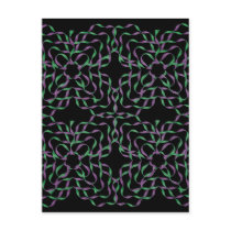 Three Dimensional Ribbons Calendar Postcard