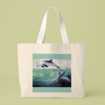 three dolphins image bag bags