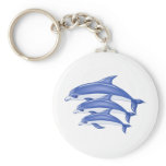 Three Dolphins Keychain