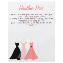 Three Dresses Full Color Flyer