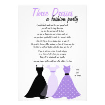 Three Dresses Invites