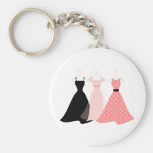 Three Dresses Key Chain