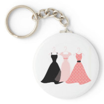 Three Dresses Key Chain
