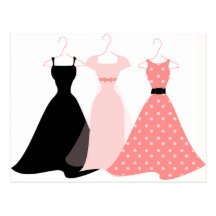 Three Dresses Post Cards