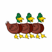 Three Ducks Acrylic Cut Outs