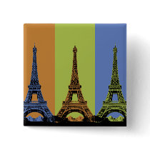Three Eiffel Towers in Paris
