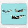 Three F16 Falcons Mouse Pad