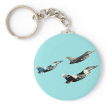 Three F16s Key Chain