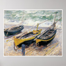 Three Fishing Boats, 1886 Print