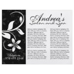 Three Fold Beauty Salon Brochure Custom Flyer