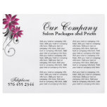 Three Fold Beauty Salon Brochure Personalized Flyer