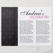 Three Fold Interior Designer Brochure Personalized Flyer
