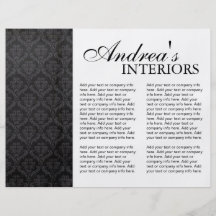 Three Fold Interior Designer Brochure Flyer