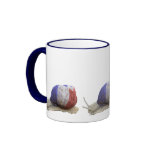 Three French snails mugs