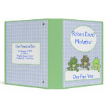 THREE FROG Froggy Baby Scrapbook First Year binders