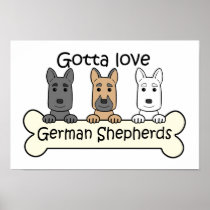 Three German Shepherds