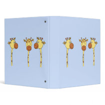 Three Giraffes Cartoon. Vinyl Binders