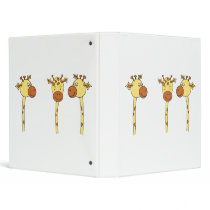 Three Giraffes Cartoon. Binder