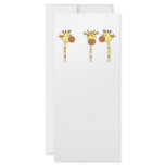 Three Giraffes Cartoon. rack cards
