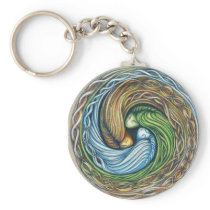 Three Goddesses art by P.Dempsey Keychains