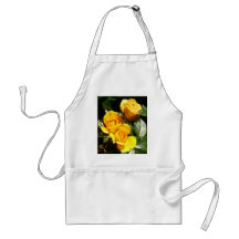 Three Golden Roses Apron