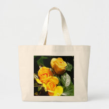 Three Golden Roses Bag