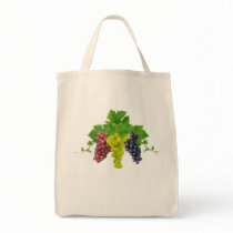 Three grapes tote bag