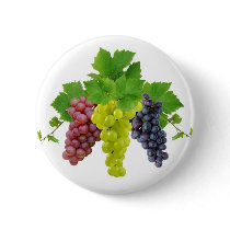 Three grapes pinback buttons