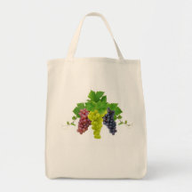 Three grapes tote bag