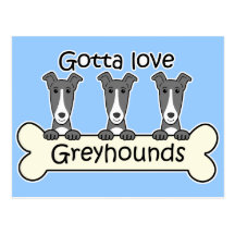 Three Greyhounds Post Cards