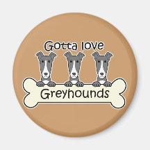 Three Greyhounds Refrigerator Magnets