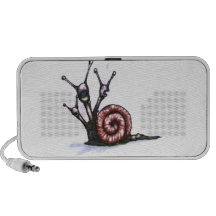 Three Headed Snail Laptop Speakers