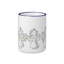 Three Heavenly Friends - Engel Tasse