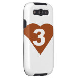 Three in Love heart Galaxy SIII Case