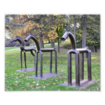 Three Iron Horses Photograph