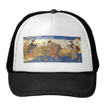 Three Japanese Women Mesh Hats