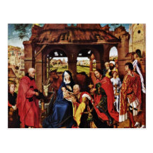 Three King Altar, Middle Panel: Adoration Postcards