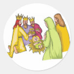 Three Kings Birth Christ Stickers
