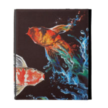 Three koi iPad folio cover