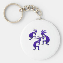 Three Kokopelli #84 Key Chain